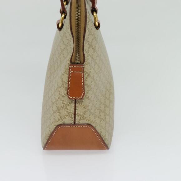CELINE Macadam Canvas Hand Bag Pvc Beige Gold - Picture 5 of 12